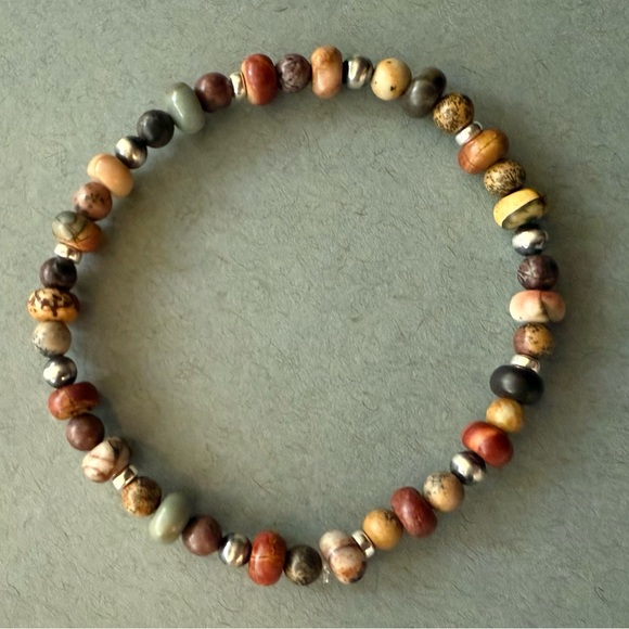 Bracelets w/Mixed Jaspers, Sunstone & Sterling Silver by Alta Lee Inspirations - Picture 14 of 15
